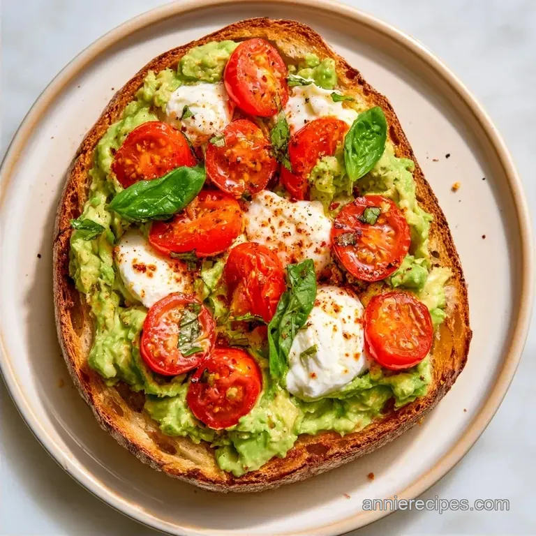 Caprese Avocado Toast with Sourdough
