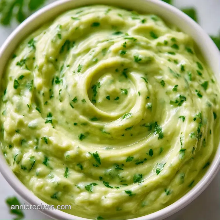 Silky lime-green sauce artfully drizzled over a charred corn taco with vibrant purple cabbage and fresh cilantro.