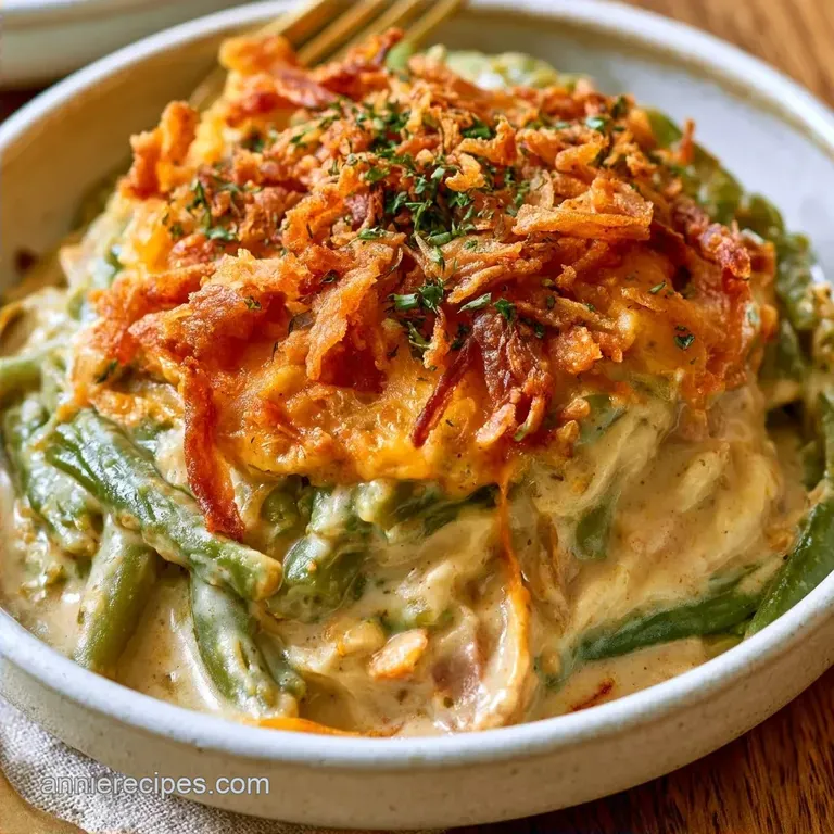 Old Fashioned Green Bean Casserole with French Beans