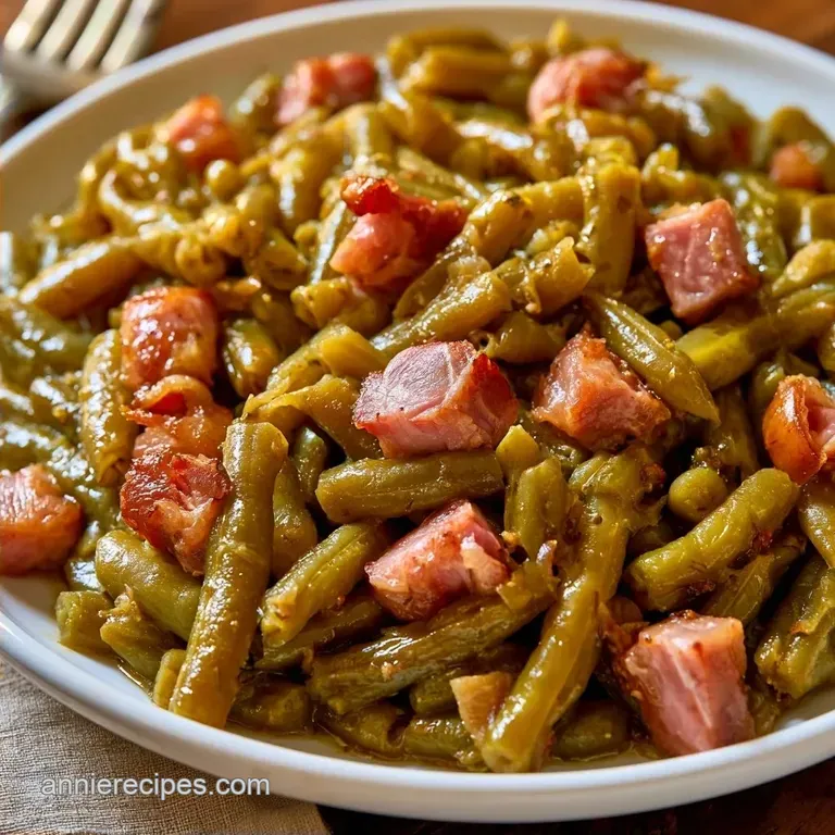 Crock Pot Southern Green Beans with Ham Hock