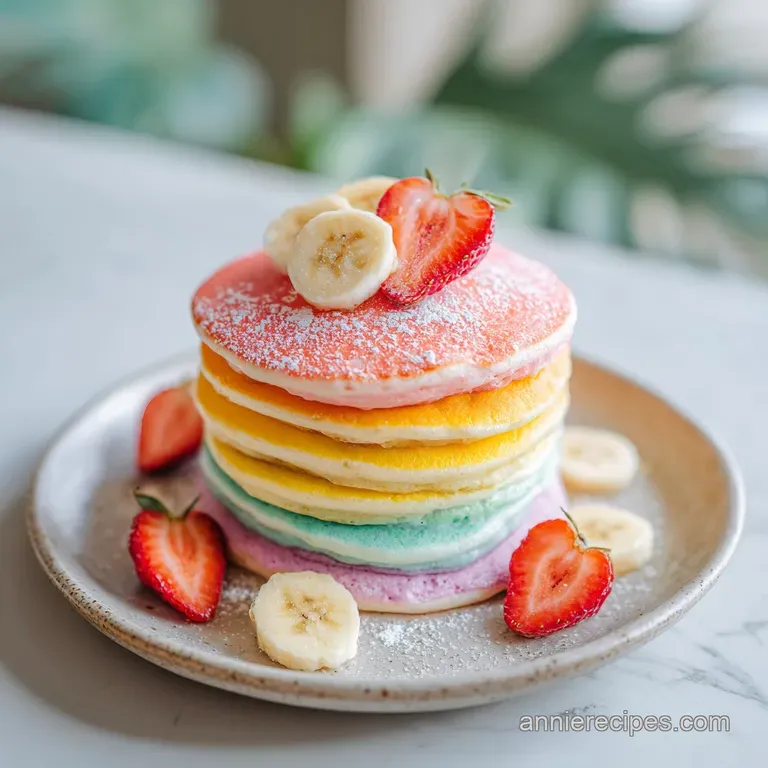 A delicate stack of fluffy pancakes, crowned with butter and a dusting of powdered sugar on a white plate.