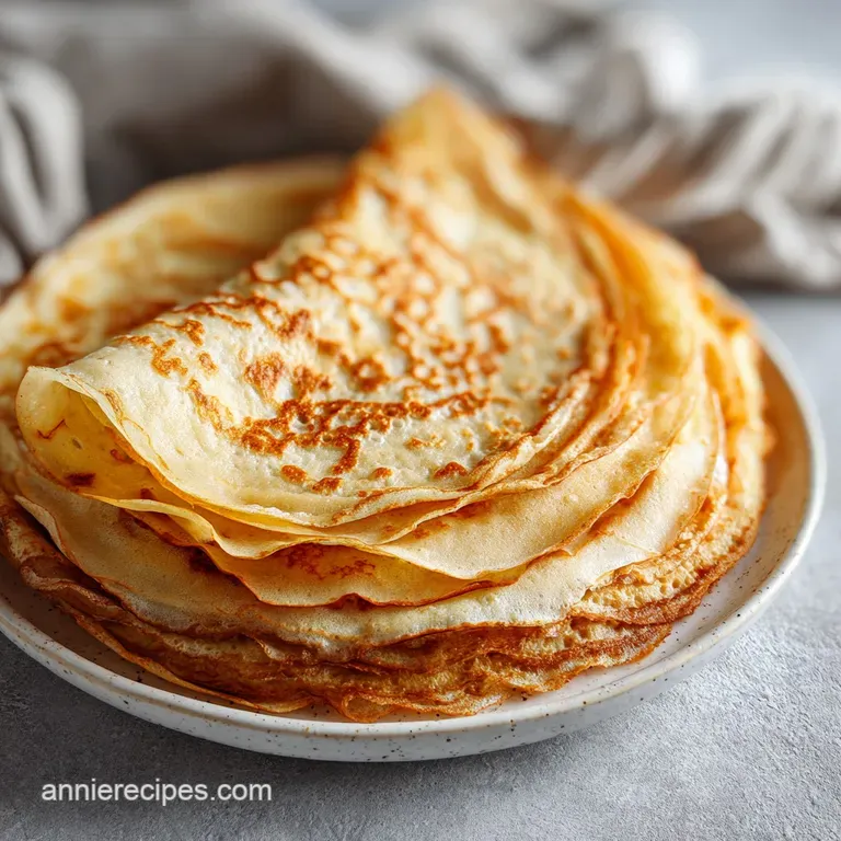 French Crepes: Silky and Buttery