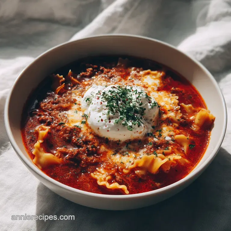 Easy Lasagna Soup: Creamy and Comforting