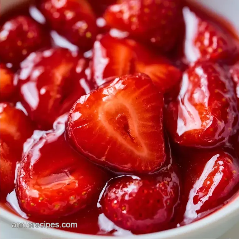 Fresh Strawberry Shortcake Filling: Glossy and Vibrant