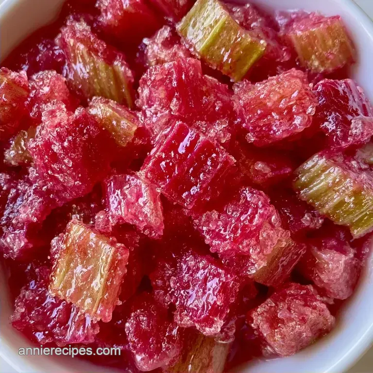 Quick Frozen Rhubarb Compote: Tangy and Glossy