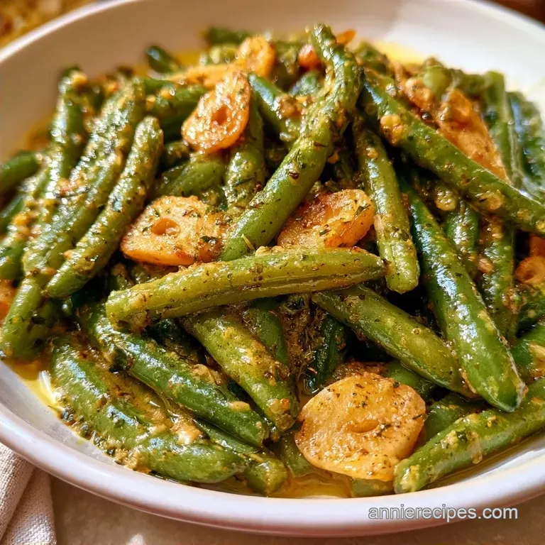 Garlic Canned Green Beans with Salted Butter
