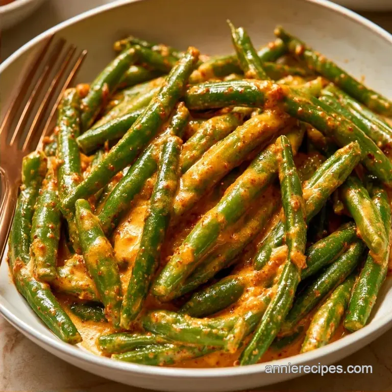 Healthy Green Bean Salad with Mustard Dressing
