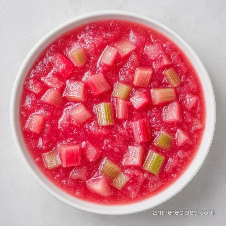 Rhubarb Sauce: Tangy and Glossy