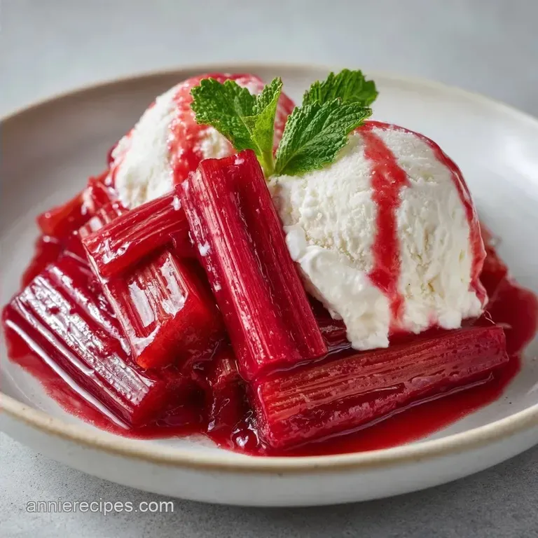 Rhubarb Sauce: Old Fashioned and Tart