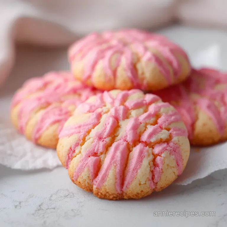 Strawberry Cookies: Velvety Soft and Tangy