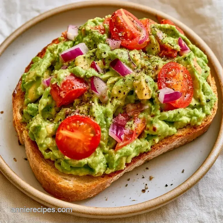 Creamy green mash on toasted multigrain bread, garnished with red pomegranate seeds and herbs on a ceramic plate.