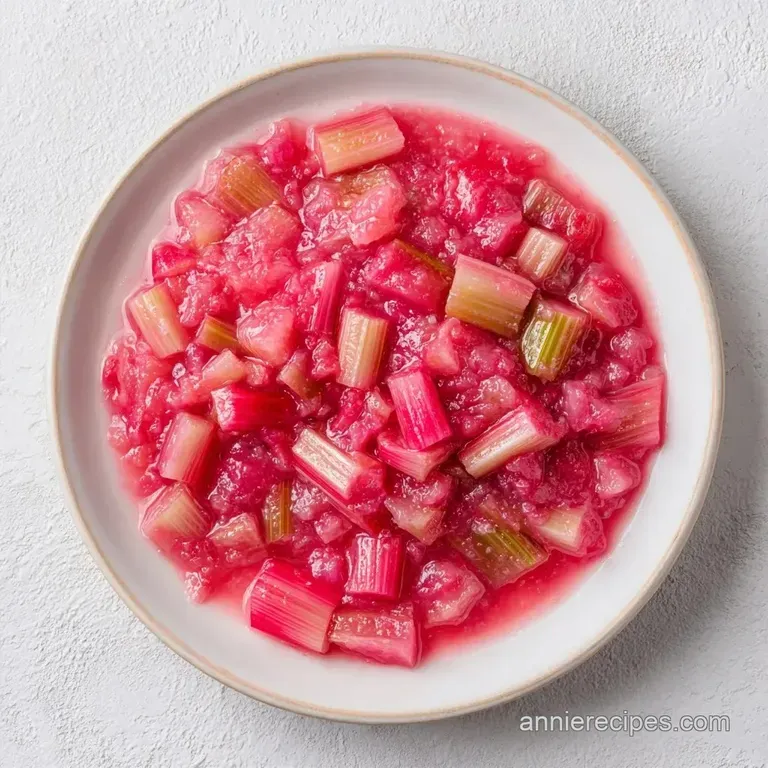 Rhubarb Sauce for Cheesecake: Tangy and Bright