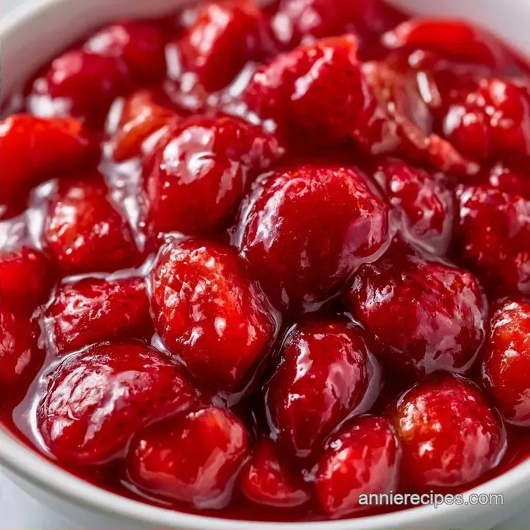 Strawberry Rhubarb Sauce with Orange Juice