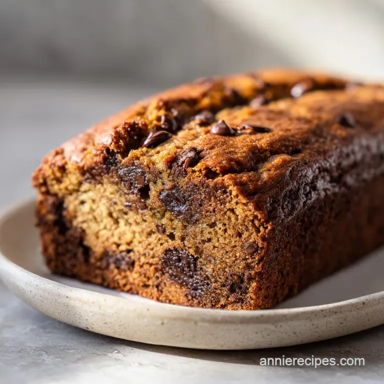 Chocolate Chip Banana Bread: Super Moist and Rich