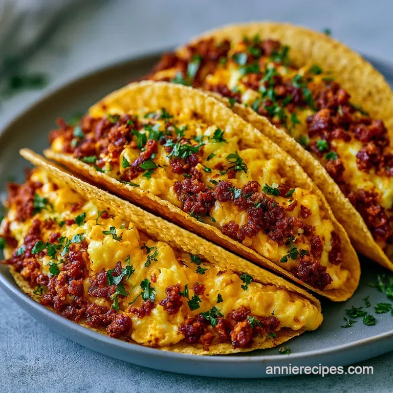 Tasty Baked Breakfast Tacos: Velvety and Spicy